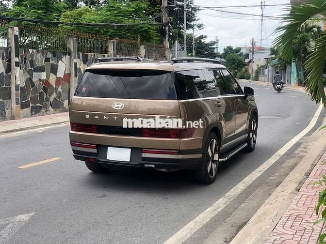 Hyundai Santafe Prestige 2024 Nâu 100%