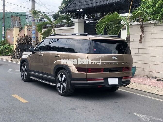 Hyundai Santafe Prestige 2024 Nâu 100%