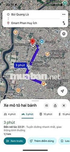 Nhà hẻm xe hơi 2pn2wc cách 3 phút ra e mart 2 gò vấp và tuyến metro