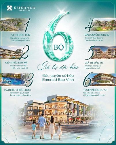 Bán nhà liền kề LK07, Emerald Bao Vinh, 3,55 tỷ, 106m2, giá ưu đãi