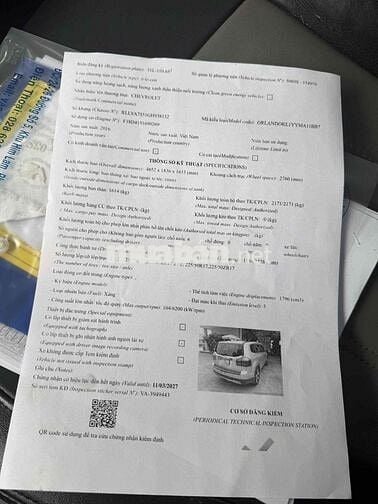 Chevrolet Orlando 2016 Tự động Bạc 7 chỗ