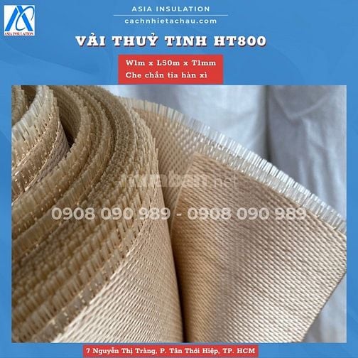 Vải thuỷ tinh HT800 - 550 độ C, cách nhiệt, chống cháy