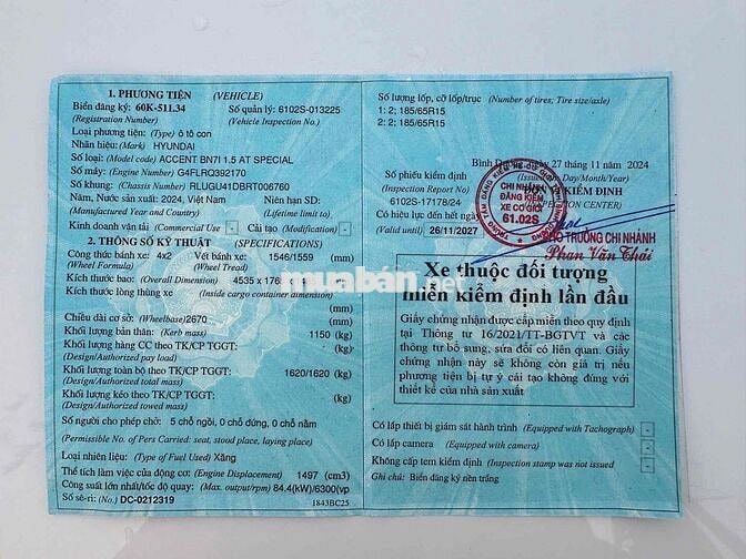 Hyundai Accent 2024 1.5 AT Đặc biệt 4000 km Trắng