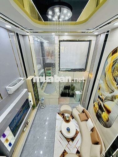 Nhà Trệt Lửng 4 Lầu 5PN 7WC . CÓ Tahng Máy 450ky Hẻm 8m 1 trục