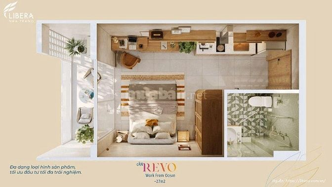 Căn hộ studio tại Vega Alora Residences