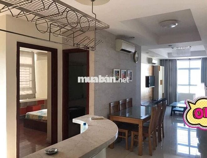 CHO THUÊ CHUNG CƯ CENTRAL GARDEN - 80M2 - 2PN 2WC - GIÁ 17 TR