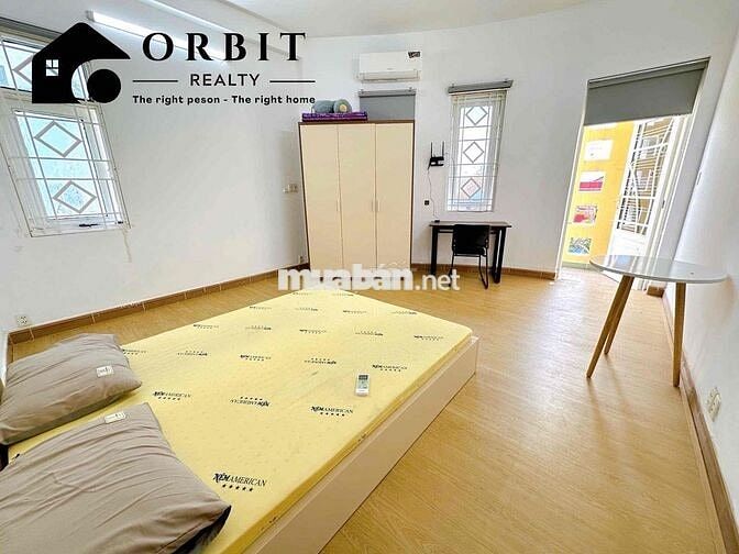 Studio 1PN mới rộng - ban công - máy giặt riêng