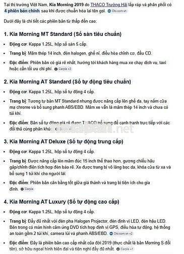 Kia Morning AT Duluxe 2019, 1 đời chủ đứng tên bán