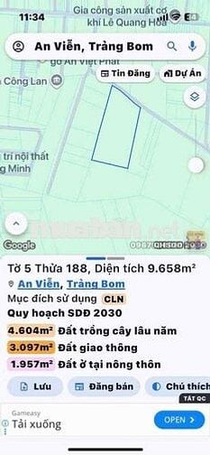 🔥 CHÍNH CHỦ BÁN GẤP ĐẤT AN VIỄN – CÓ GẦN 10.000m² ĐẤT – ĐÓN SÓNG SÂN B