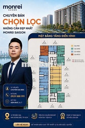 Căn 2PN 1WC - Monrei Saigon A3.30.06 – 52m² – 2,599 tỷ