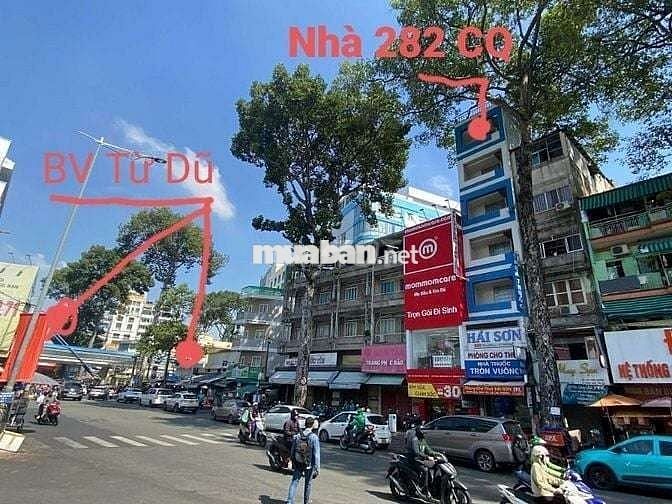BÁN NHÀ MẶT TIỀN 282 CỐNG QUỲNH, Q. 1, TP.HCM