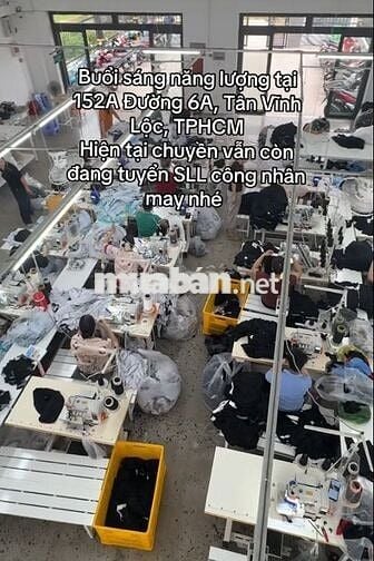 02 TỔ TRƯỞNG CHUYỀN MAY, 20 CÔNG NHÂN MAY