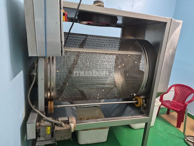 BÁN DÂY CHUYỀN BẮP RANG BƠ & TỦ SẤY kèm KHAY XOAY
