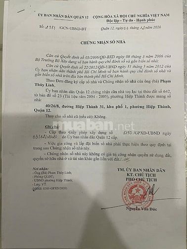 Bán đất tặng nhà hẻm xe hơi 6m