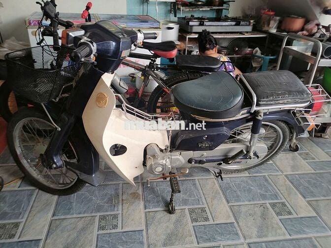 Xe máy Liên doanh CUB 82 Trắng, Xanh đậm