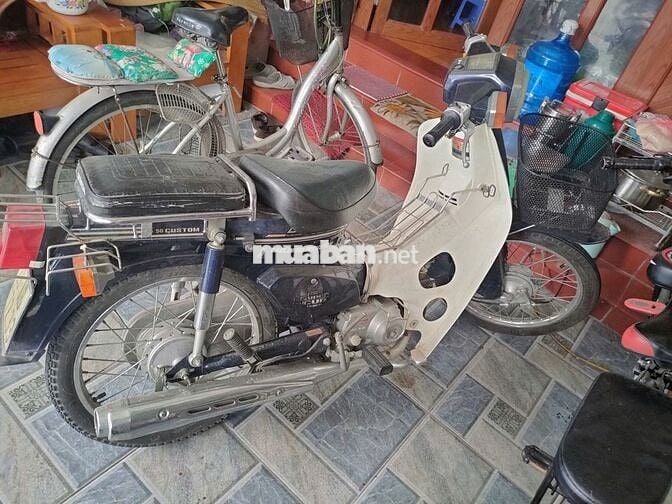 Xe máy Liên doanh CUB 82 Trắng, Xanh đậm