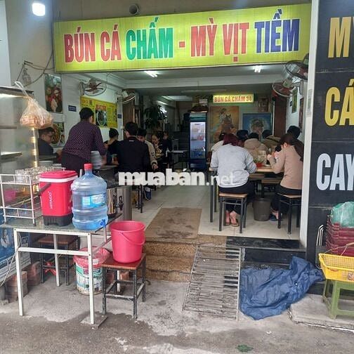 sang nhượng của hàng BÚN CÁ CHẤM - BÚN GIẢ CẦY