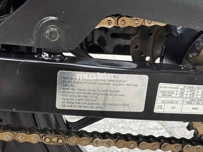 Suzuki Raider 2022 odo  20k chính chủ biển 61
