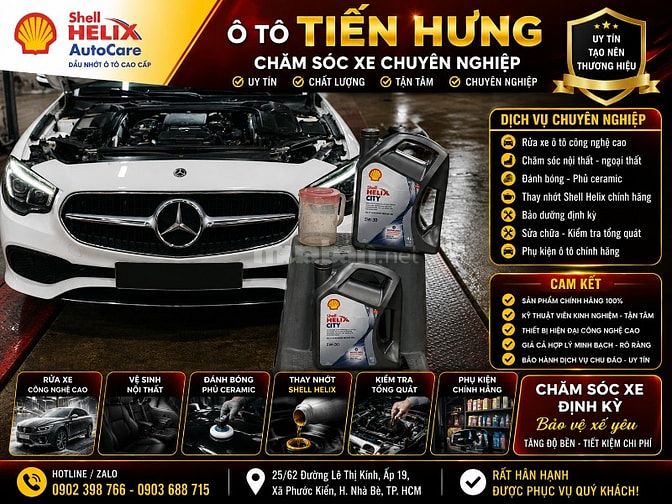 Tuyển dụng thợ rửa xe và chăm sóc ôtô  