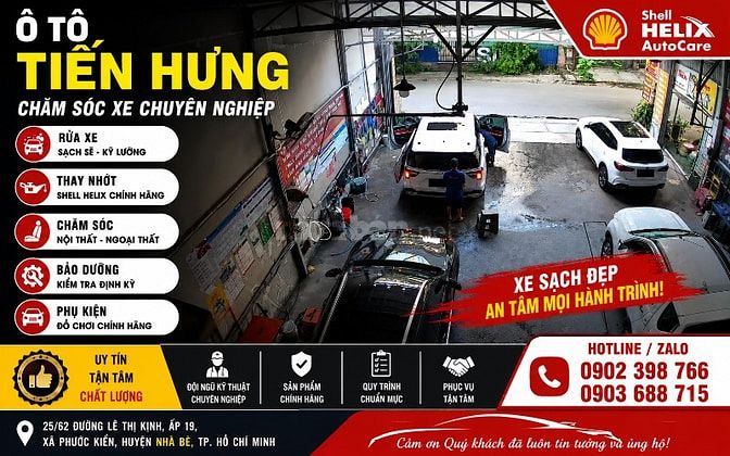 Tuyển dụng thợ rửa xe và chăm sóc ôtô  