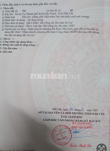 BÁN ĐẤT NỀN KHU DÂN CƯ BUÔN JU – P. TÂN AN, BUÔN MA THUỘT