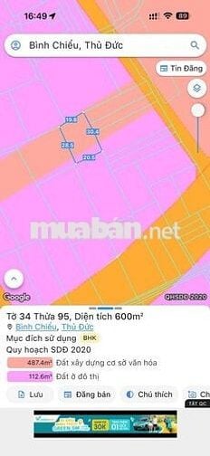 Bán đất 2.891m² Bình Chiểu, TP Thủ Đức, tiềm năng, giá 45 tỷ