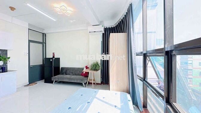 CĂN HỘ STUDIO 40M2 LẦU VIEW ĐẸP FULL NT TÒA NHÀ THANG MÁY 