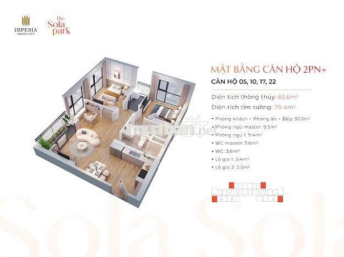 Chủ nhà bán gấp 2PN-62m-G2 sola park view đẹp Vinhomes Smart City