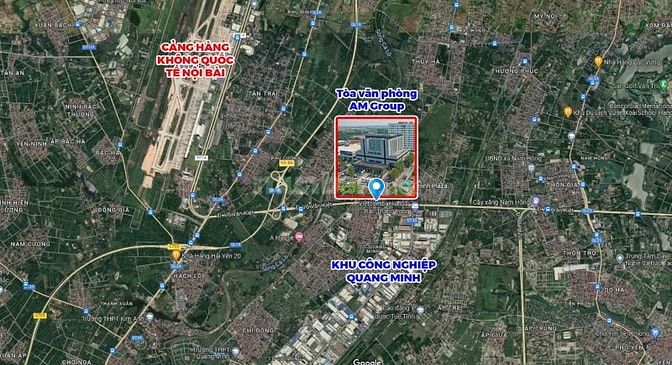 Cho thuê Sàn  toà nhà Việt Đức AM Group cạnh KCN Quang Minh, HN DT: 30