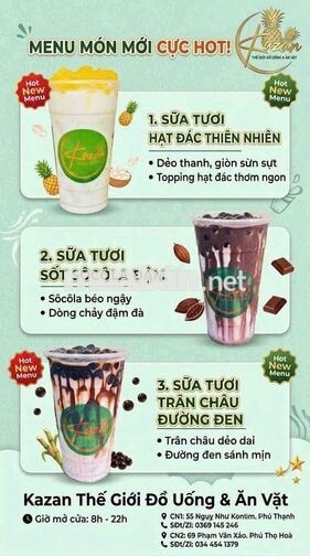 ***  Pha Chế (Full/Part),Q.lí Cửa Hàng
