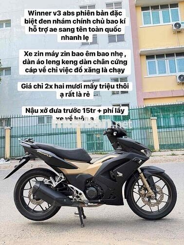 Honda Winner X V3 ABS Đen nhám chính chủ bao kí