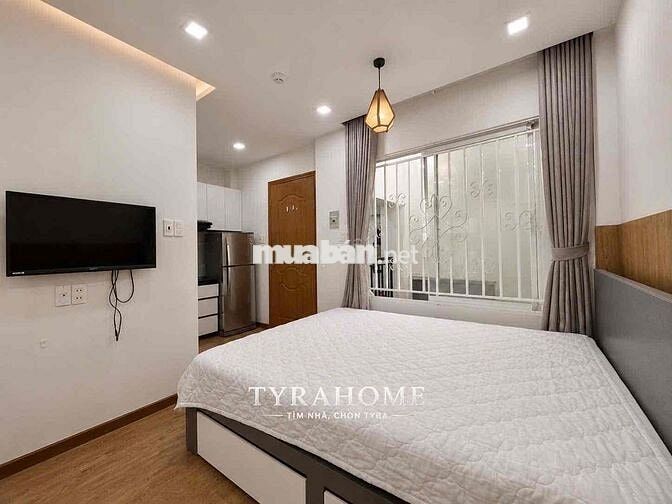 🔥Cho thuê căn hộ Studio - Full nội thất - Cửa sổ trời, Đầy đủ tiện ích
