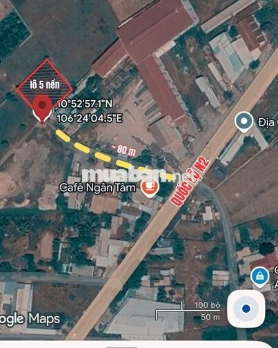 Bán đất nền gần Quốc lộ N2, Hậu Nghĩa, 172,7m², đường ô tô, giá tốt