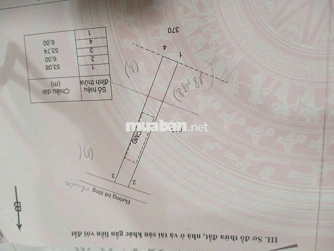 Hơn 300 có 100 thổ cư gần Hồ Tràm