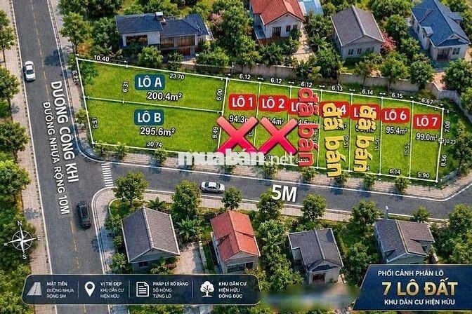 Cần Bán Gấp Lô Đất 5x34m Shr Mt Nhựa 8m Thông Gần Chợ Đại Hải.