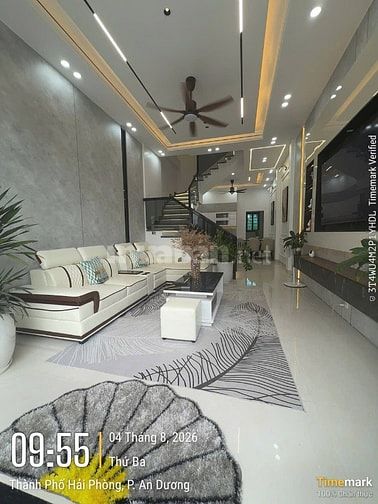 Nhà 3 tầng full nội thất tại Quỳnh Hoàng An Dương Hải Phòng