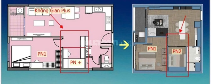 Dộc quyền căn hộ Sun FourS 1PN + có sân vường giá chỉ 2ty6