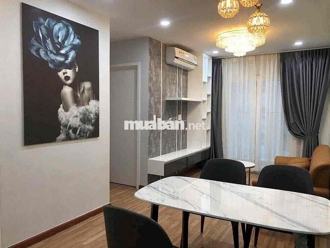 Cho thuê căn hộ Diamond Riverside 2 Phòng Ngủ 2wc full nội thất gt