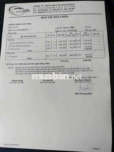 Toyota Camry 1995 Xanh 4 chỗ