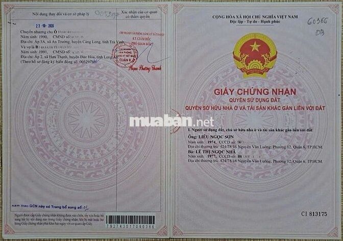 Nhà 1 trệt 2 lầu 2 mặt tiền 6m và 3.5m hẻm xe hơi vào nhà