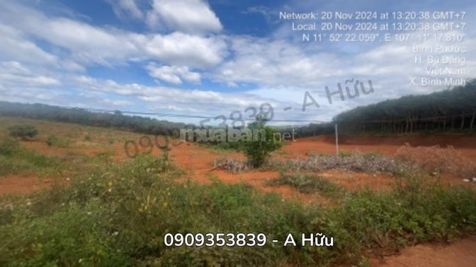 BÁN NHANH đất 1.221m² Bù Đăng Bình Phước – 400m² thổ cư chỉ 1,5 tỷ