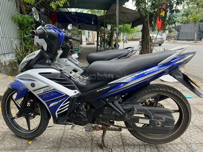 xe Yamaha Exciter 2013 xanh trắng côn tay