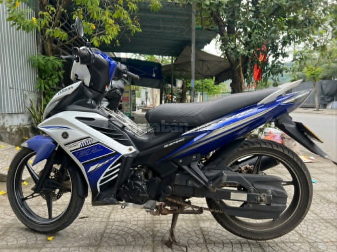 xe Yamaha Exciter 2013 xanh trắng côn tay