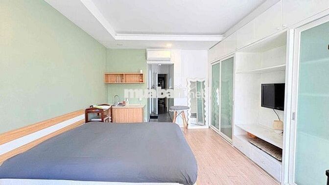 CHÍNH CHỦ CHO THUÊ STUDIO BAN CÔNG THANG MÁY FULL TIỆN NGHI VIEW ĐẸP