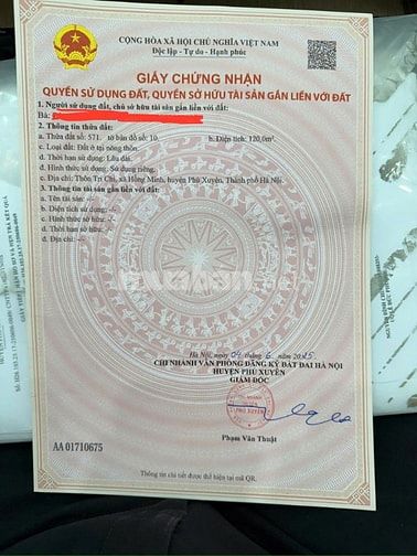 Chính chủ bán đất Học Tri Chỉ, xã Hồng Minh, Phú Xuyên, mặt tiền 8m