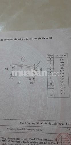 Cần bán 978 m2 đất trồng cây hàng năm Hẻm Xe Hơi tới đất. 