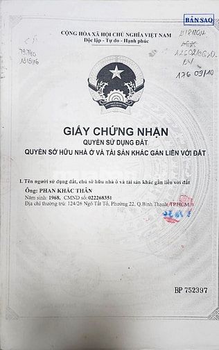 chính chủ cần bán nhà hẻm 44 đường 12 phường Trường Thọ 