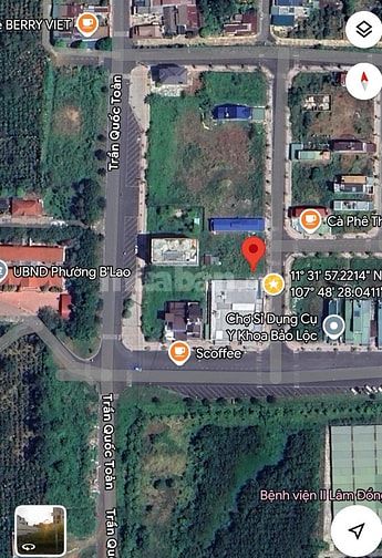Đất Mặt tiền Khu phố 3, phường B'Lao (7 x33m = 234m2 full Thổ cư)
