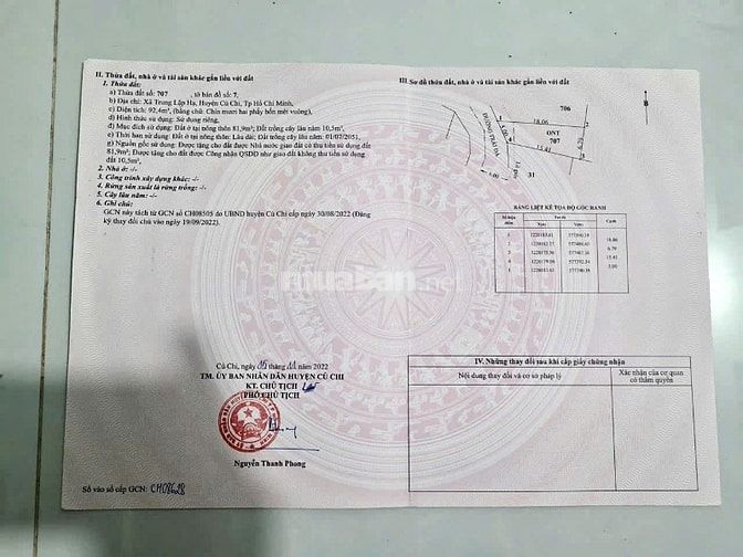 Bán gấp miếng đất góc 2 mặt tiền Xã Trung Lập Hạ, Củ Chi