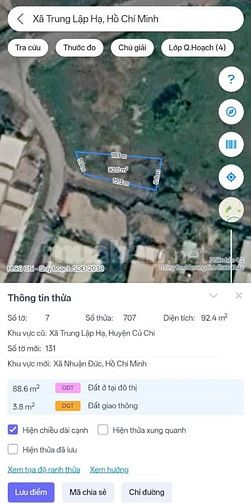 Bán gấp miếng đất góc 2 mặt tiền Xã Trung Lập Hạ, Củ Chi